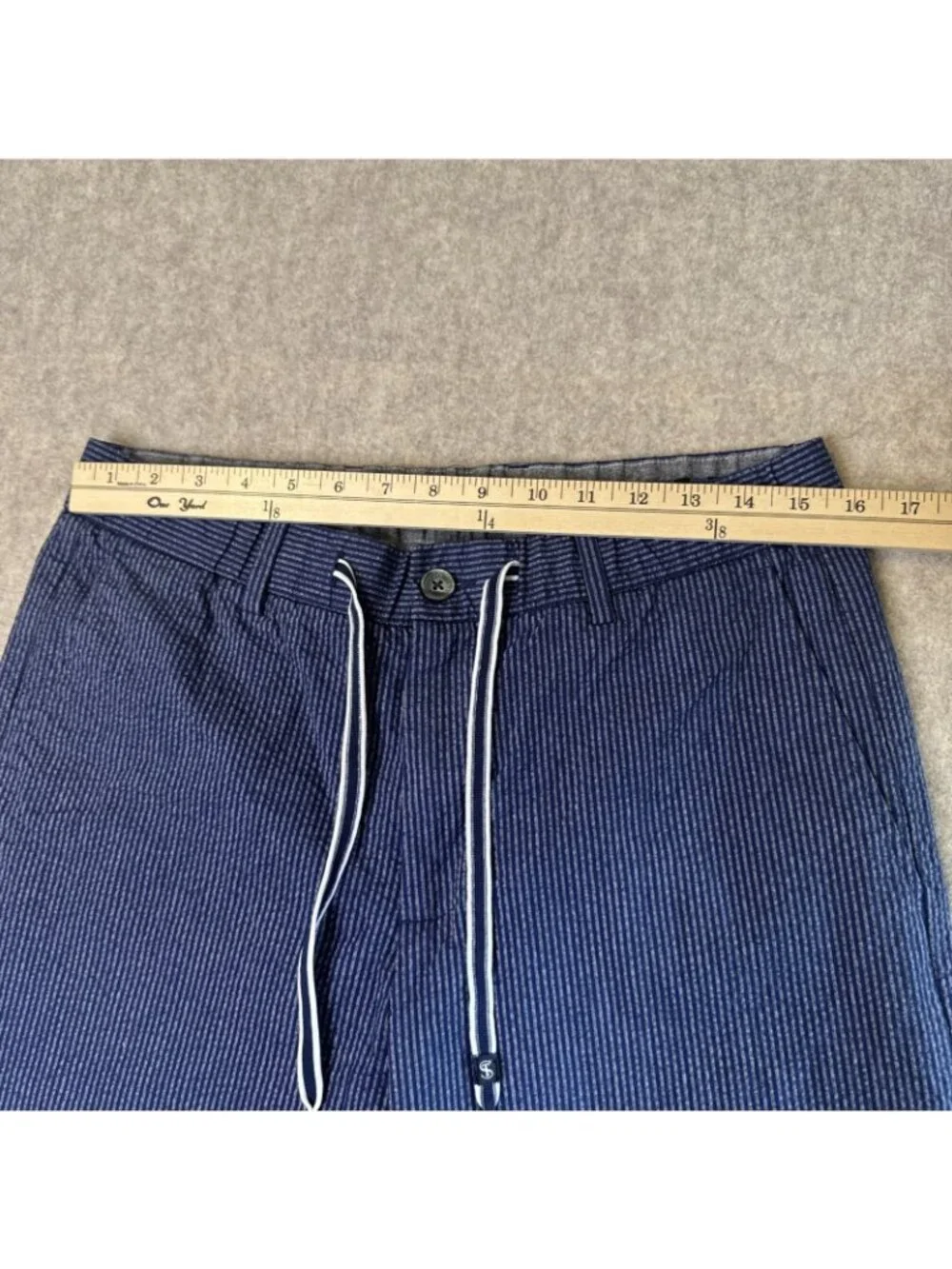 FootJoy FJ x Todd Snyder Stripe Seersucker Jogger Mens M Navy Drawstring